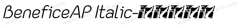 BeneficeAP Italic字体转换